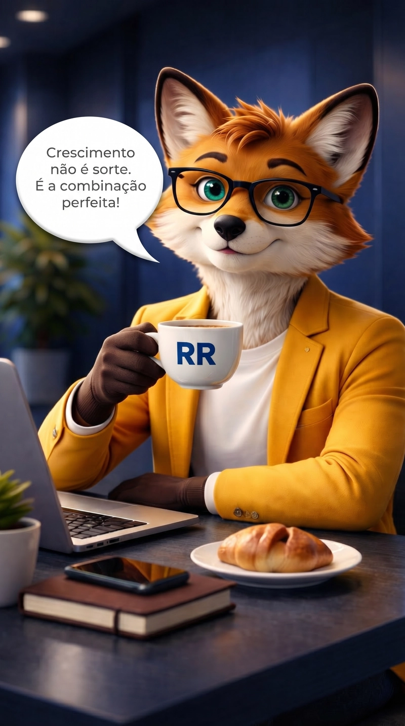 Raposa com café - Crescimento não é sorte